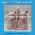 Popular Green fox shaped ceramic utensil holder for kitchen